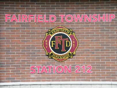 Fire Dept Sign on new building
